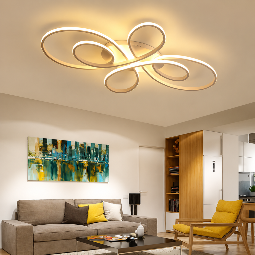 Modern LED Ceiling Light 60W Surface Mounted Living Room Fixture