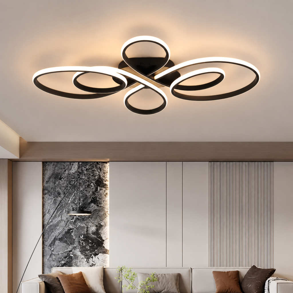 Modern LED Ceiling Light 60W Surface Mounted Living Room Fixture