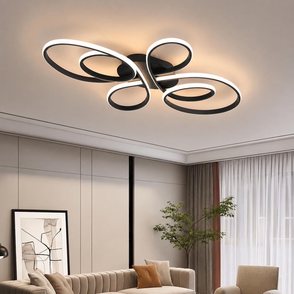 Modern LED Ceiling Light 60W Surface Mounted Living Room Fixture