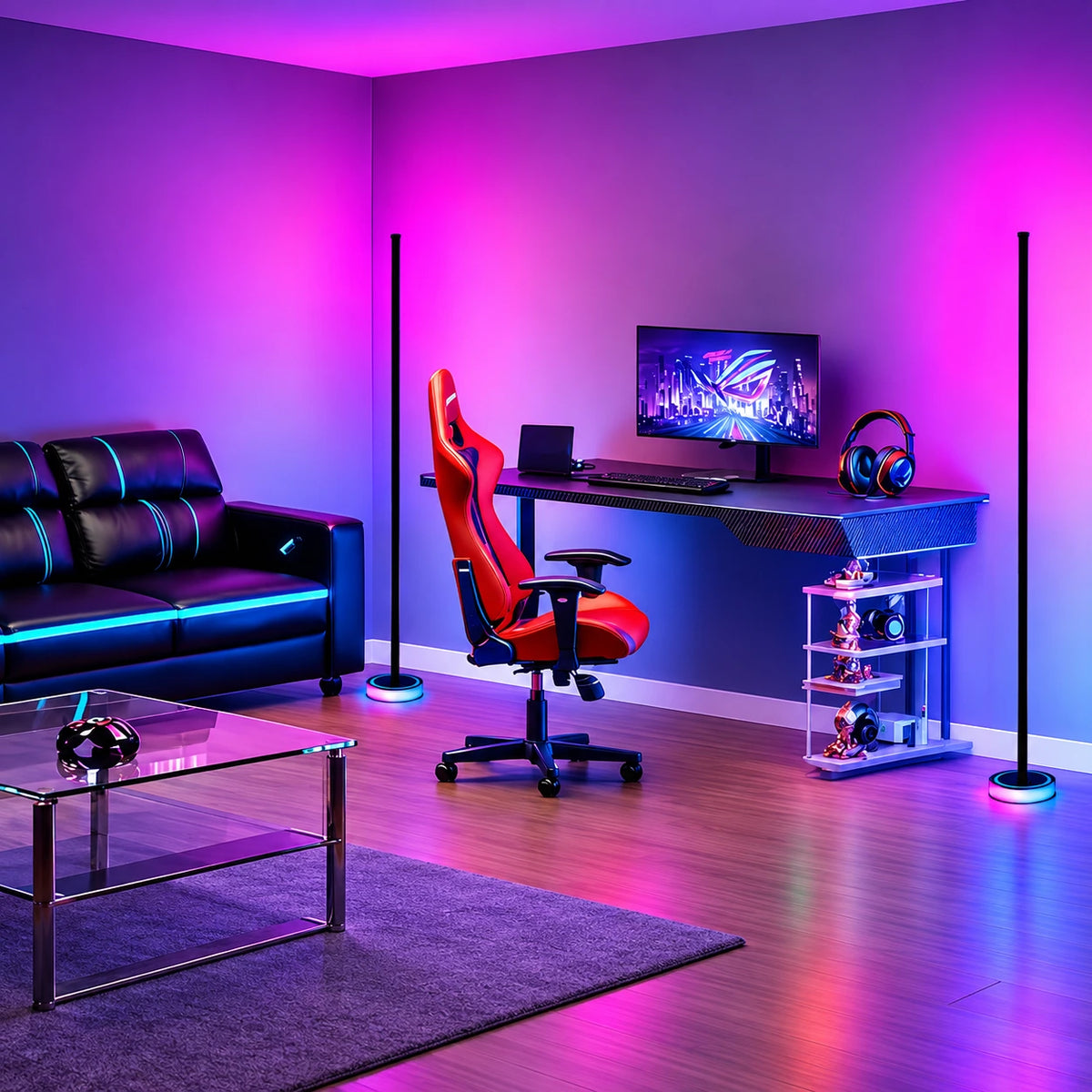 Halo Ring Smart Corner Floor Lamp