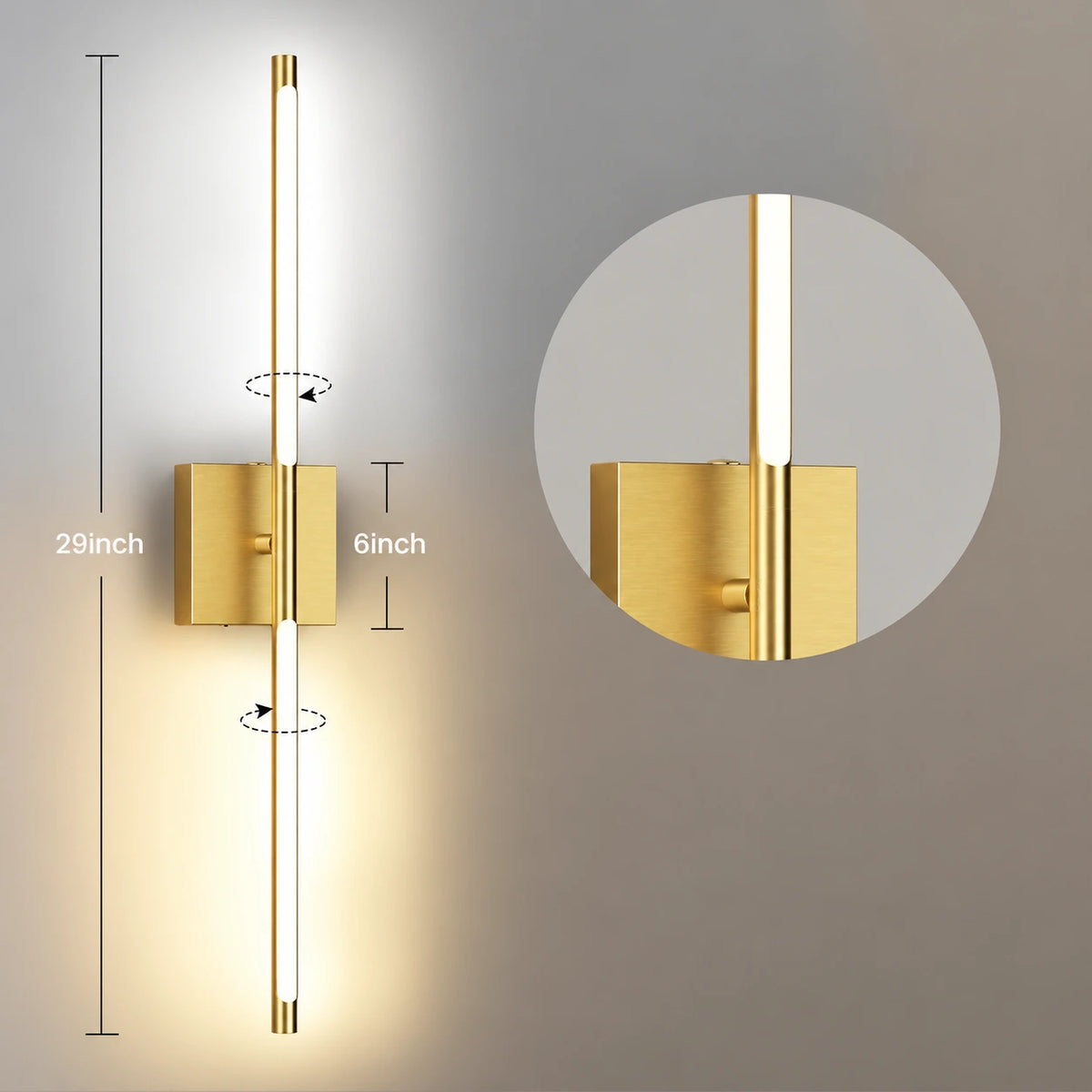 Valeron Linear LED Wall Lights Set