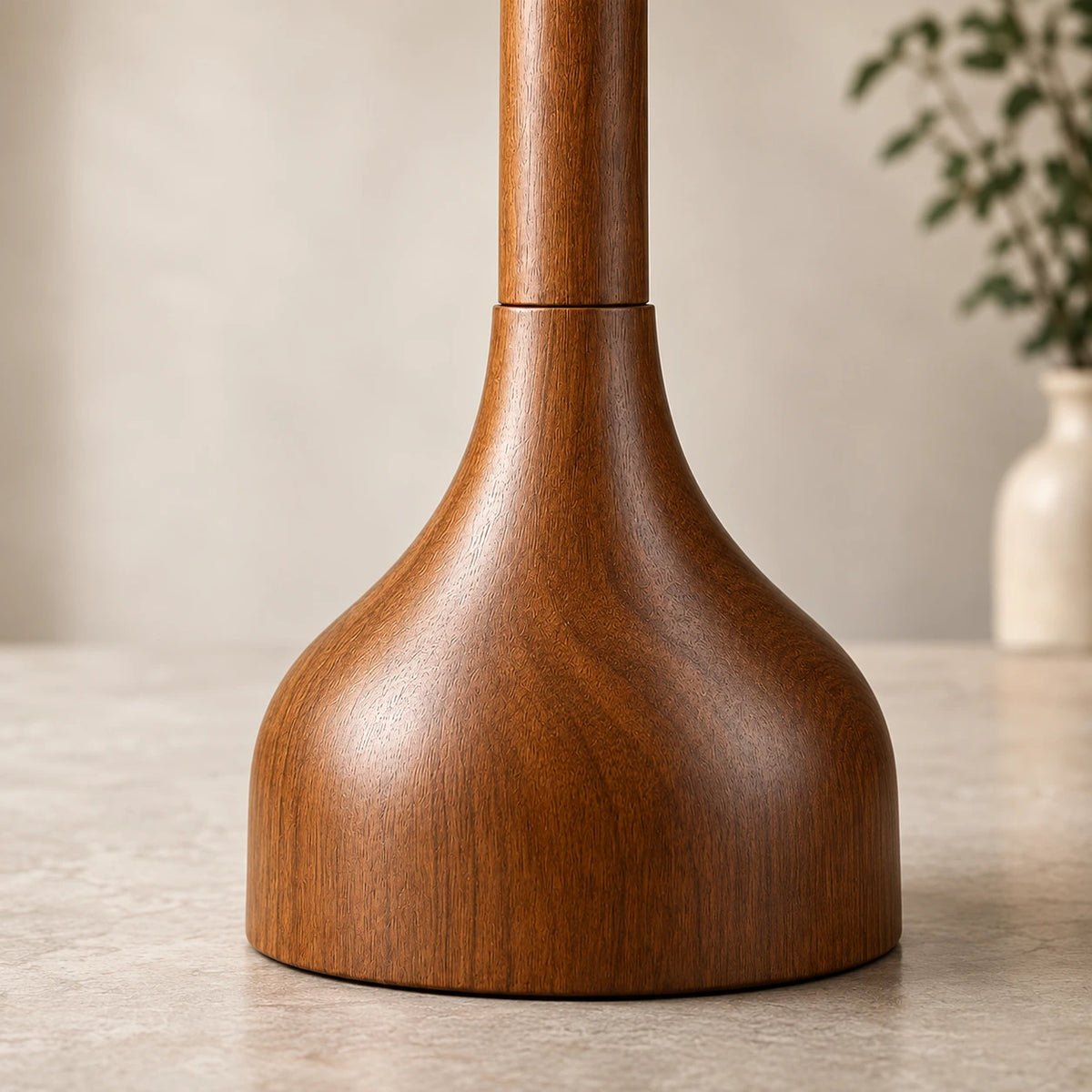 Sculptural Mid Century Floor Lamp with Two Shades