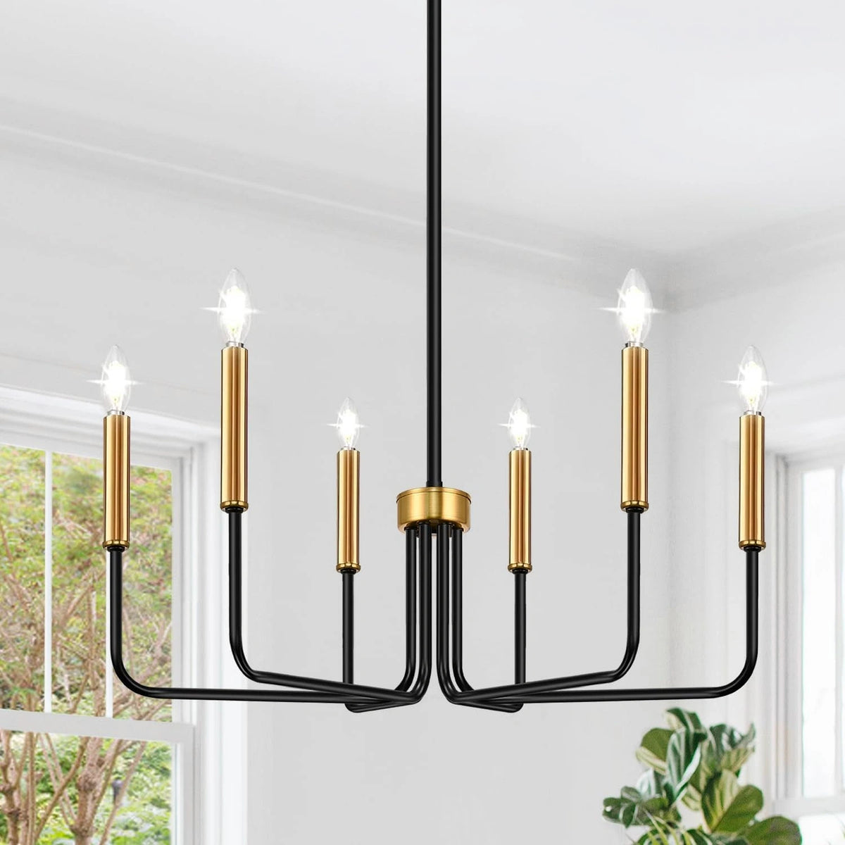Modern Candelabra Farmhouse Chandelier