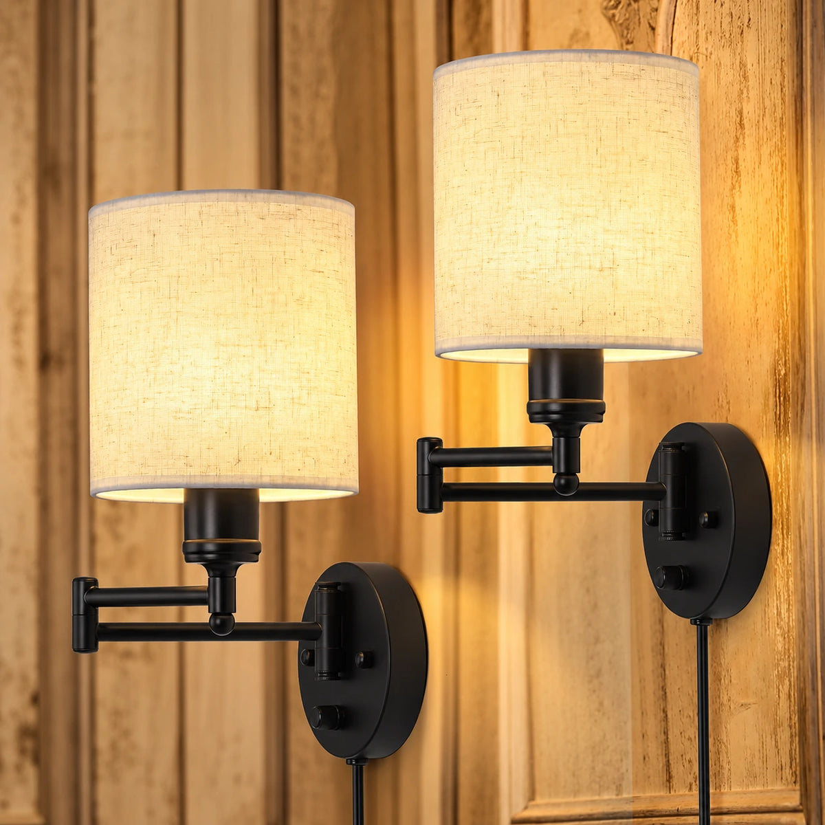 Marlowe Swing Arm Plug In Wall Sconce