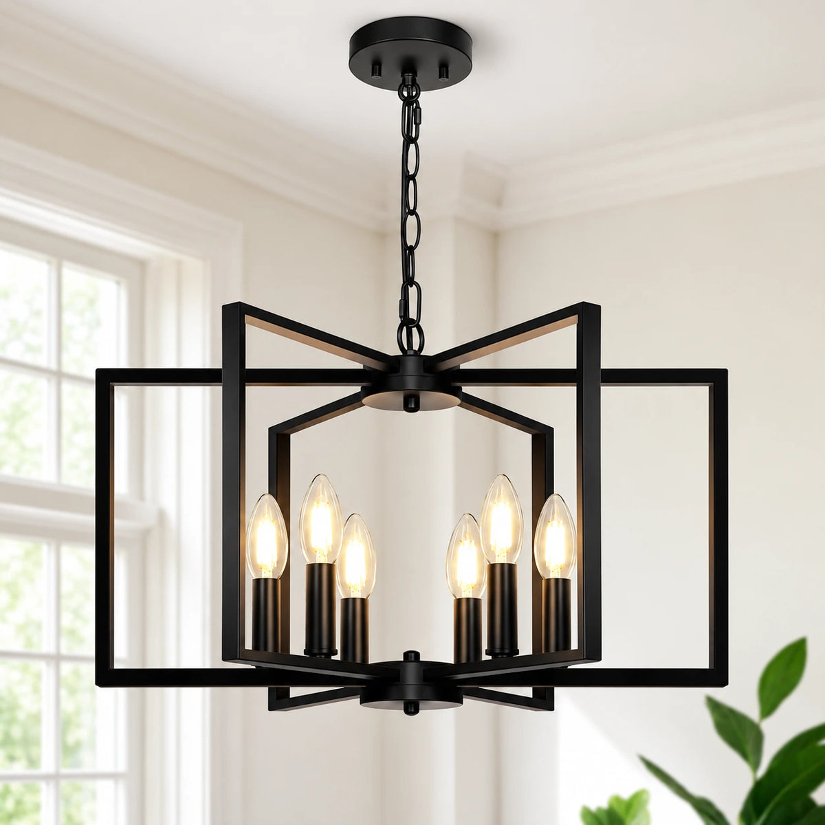 Bloomframe Geometric Chandelier