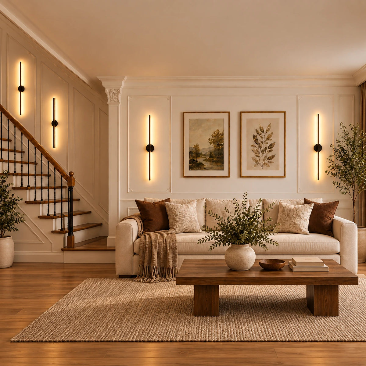 Lunara Linear Battery Operated Wall Sconces