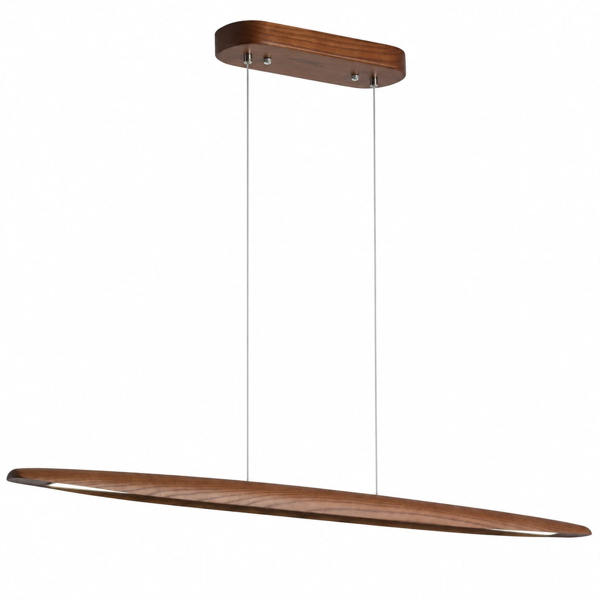 Minimalist Wood Linear Chandelier