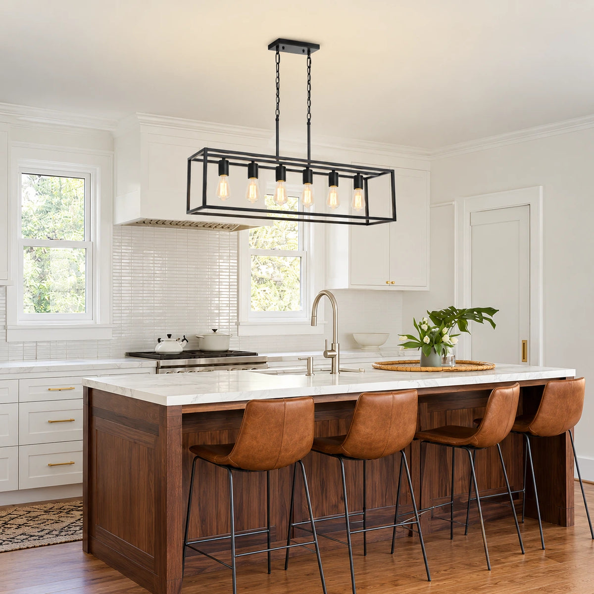 Modern Farmhouse Linear Chandelier