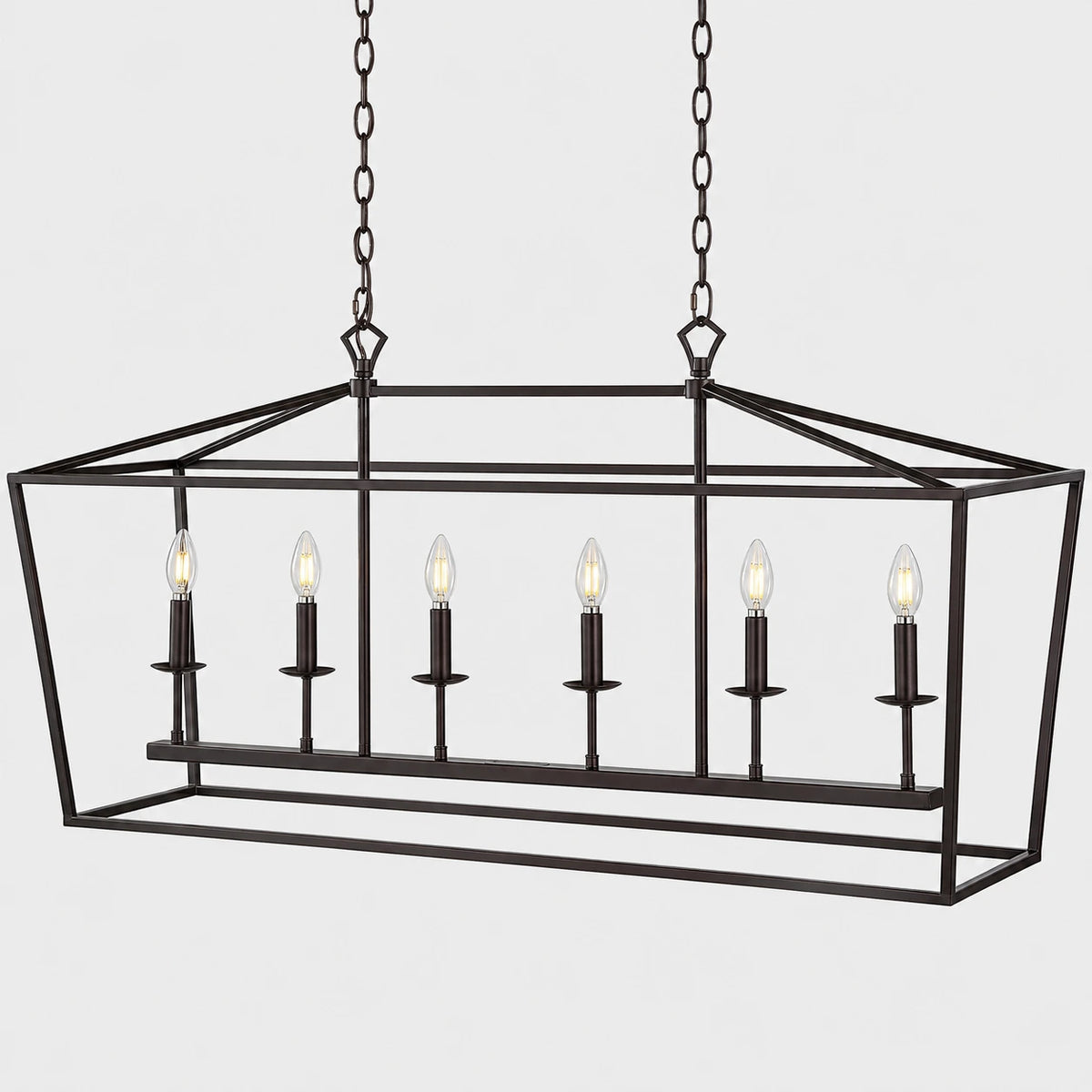 Pagoda Lantern Linear Chandelier