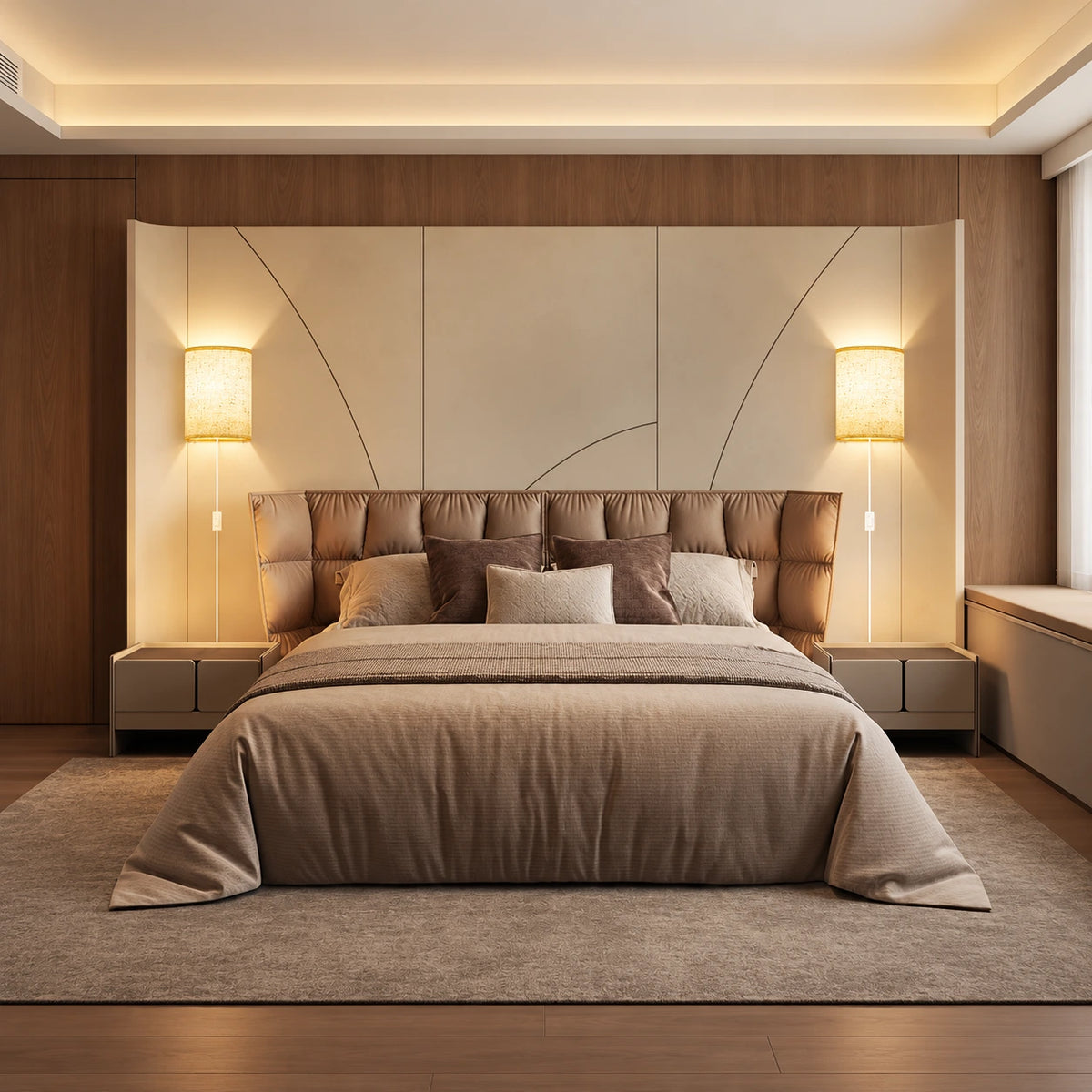 Solenne Linen Plug In Wall Sconce Set