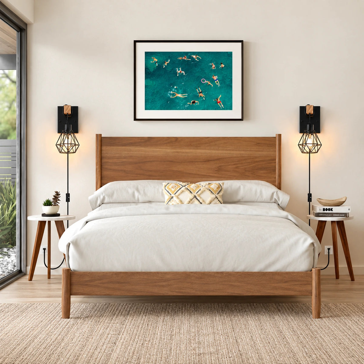 Oakmere Cage Plug In Wall Sconce Set