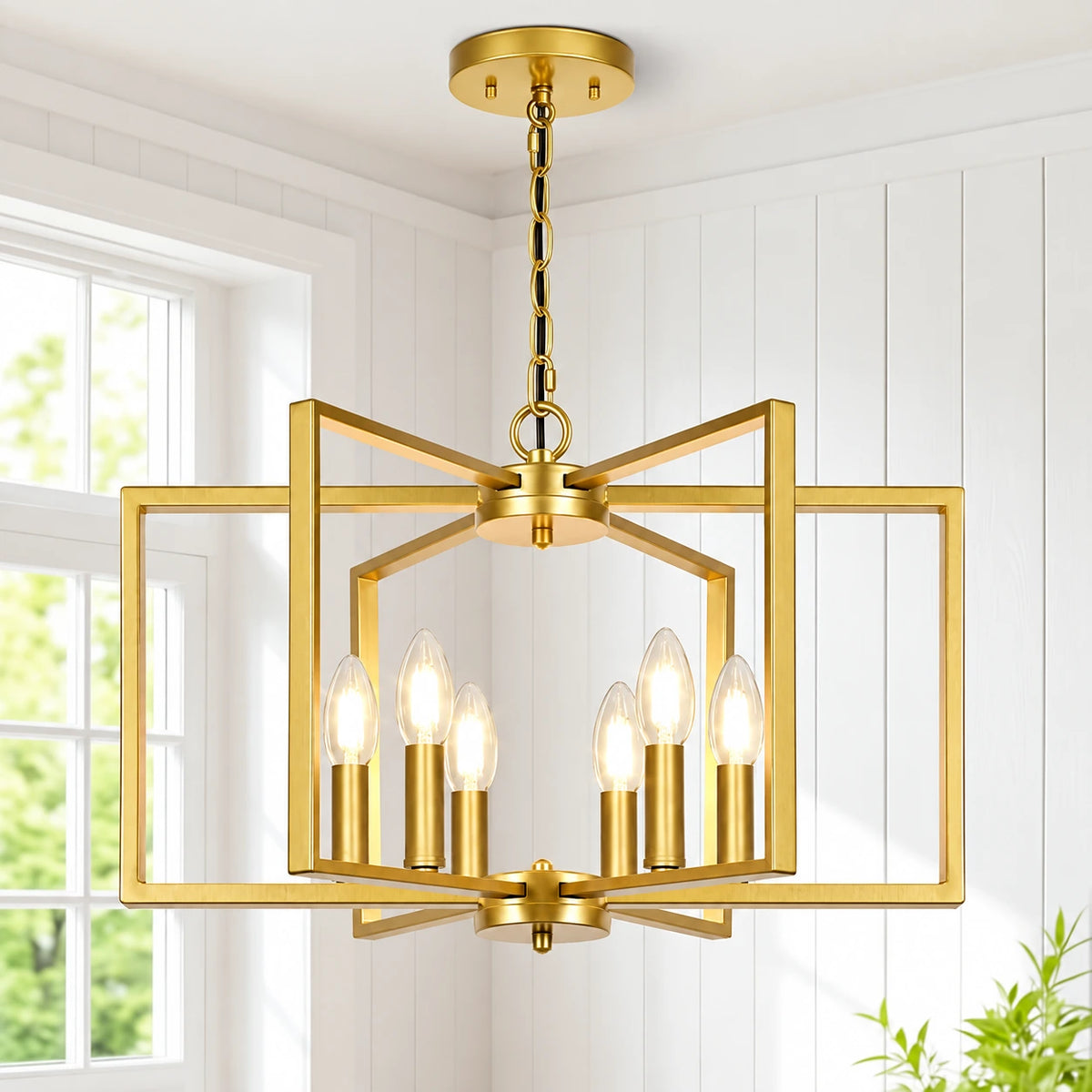 Bloomframe Geometric Chandelier