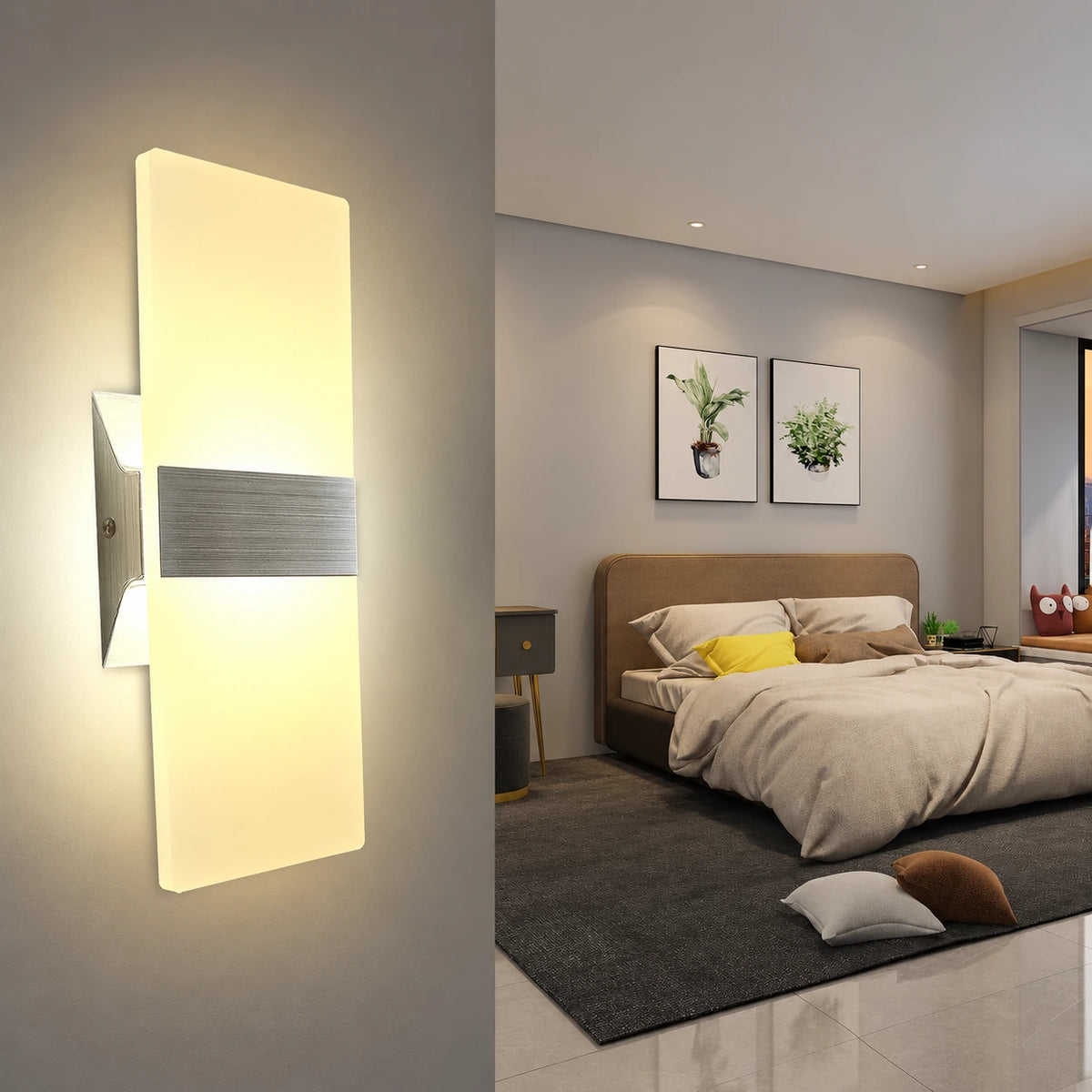 Lunex Linear Up Down Wall Sconces Set