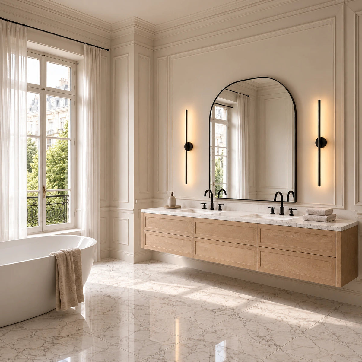 Lunara Linear Battery Operated Wall Sconces