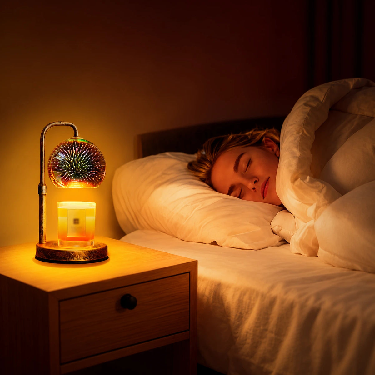Aurevia Firework Globe Candle Warmer Lamp