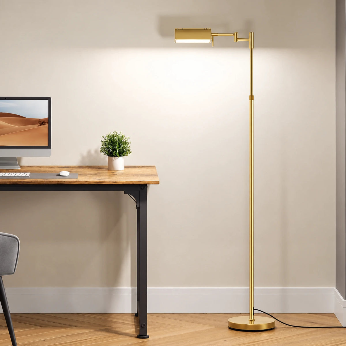 Adjustable Pharmacy Reading Floor Lamp