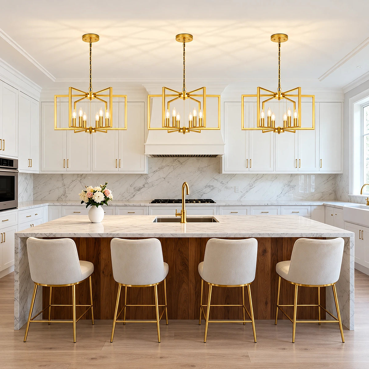 Bloomframe Geometric Chandelier
