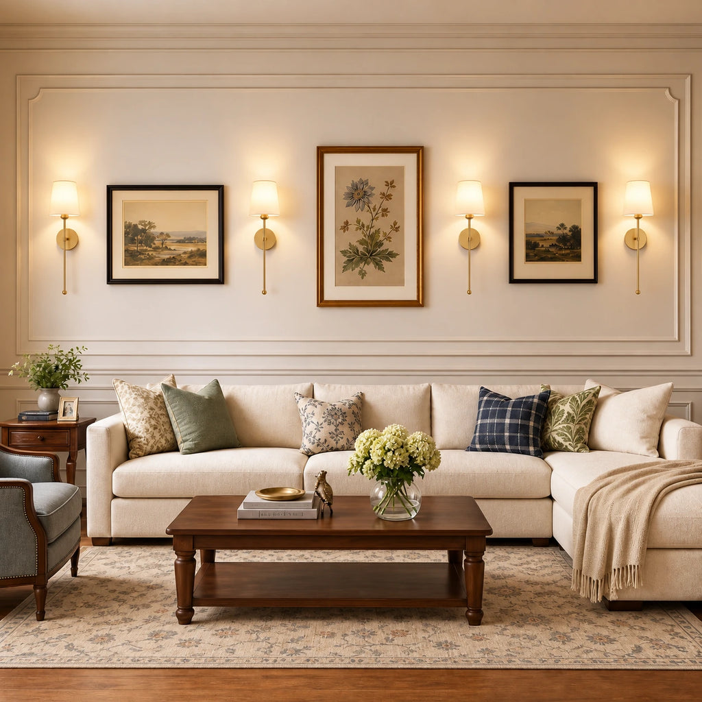 Elvane Linen Battery Operated Wall Sconces