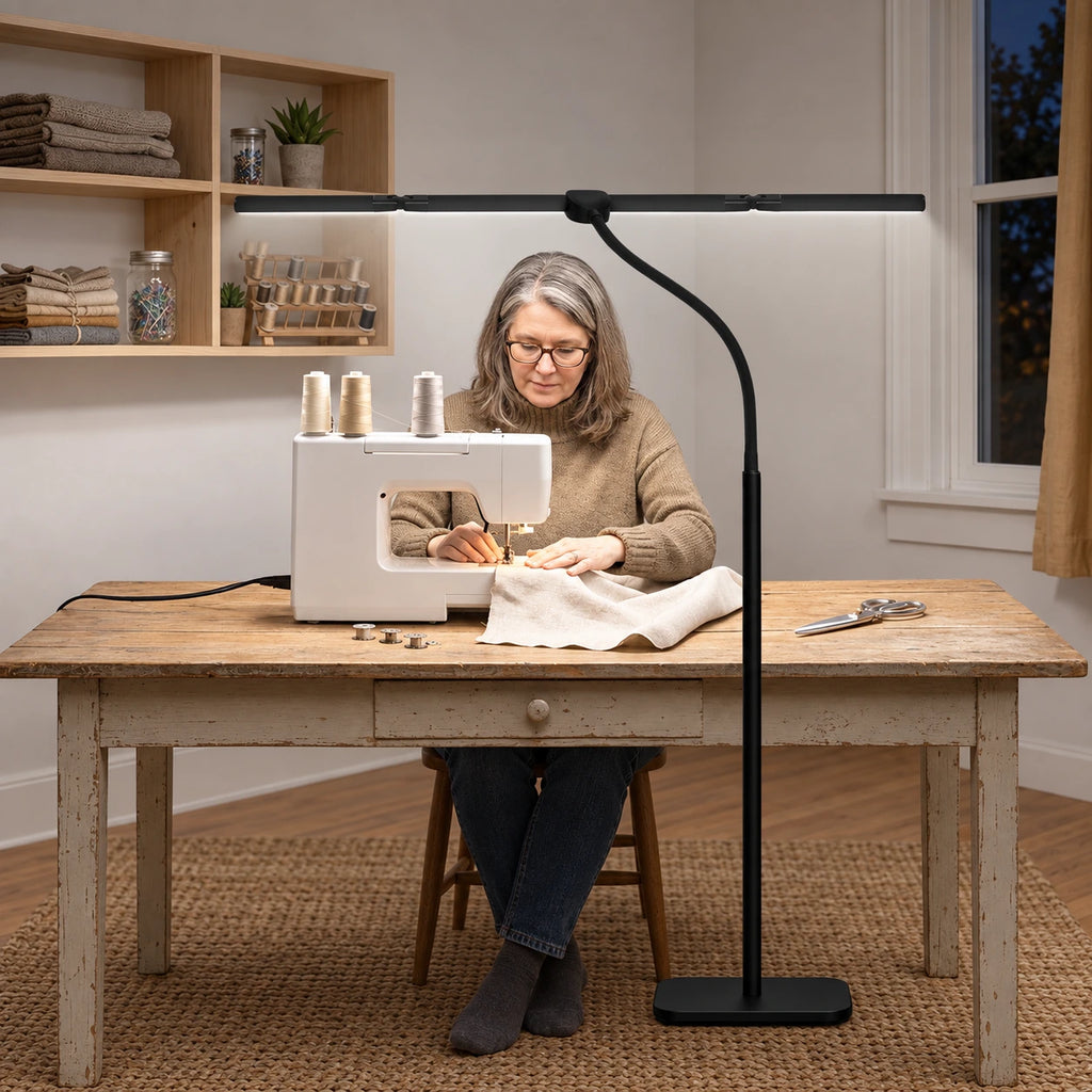 4-Head Architect Reading Floor Lamp