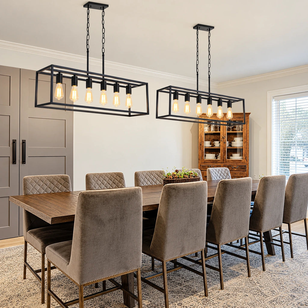 Modern Farmhouse Linear Chandelier