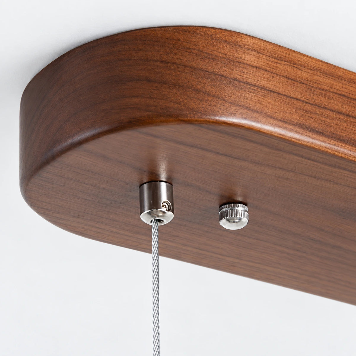 Minimalist Wood Linear Chandelier