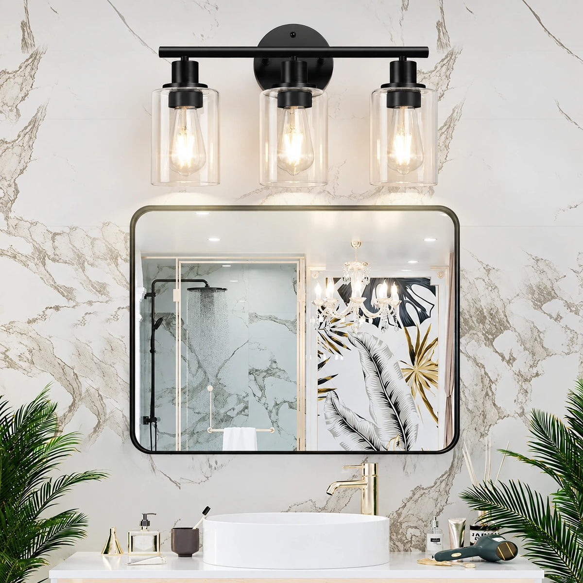 Norelle 3-Light Modern Bathroom Sconce