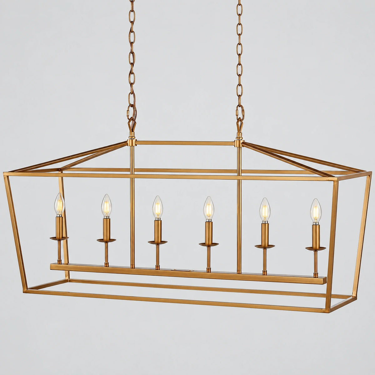 Pagoda Lantern Linear Chandelier