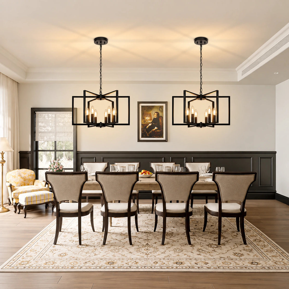 Bloomframe Geometric Chandelier