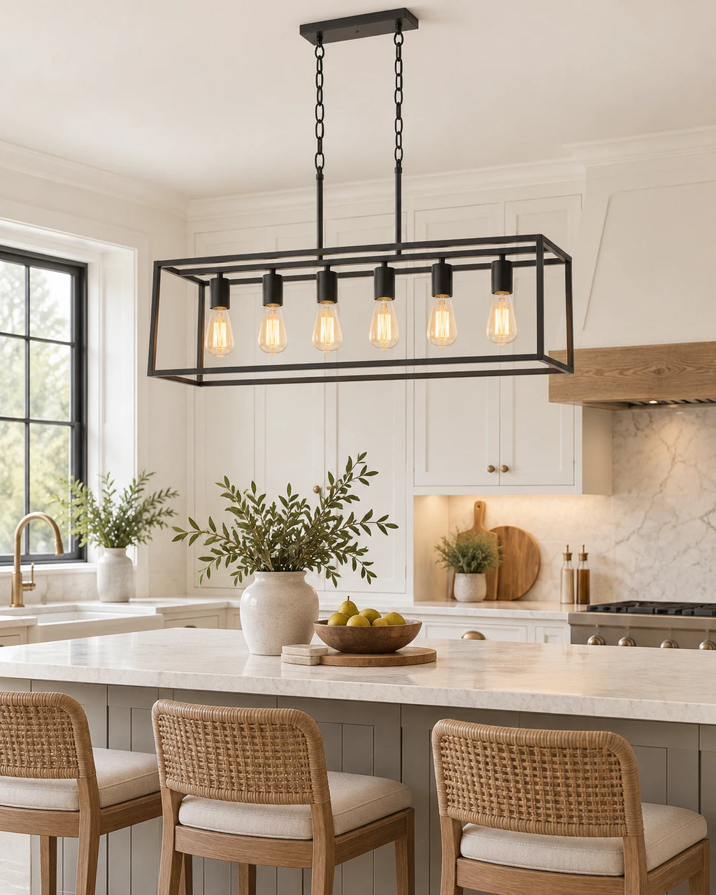 Modern Farmhouse Linear Chandelier