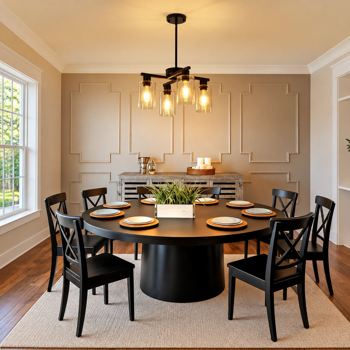 Asteron Geometric Chandelier
