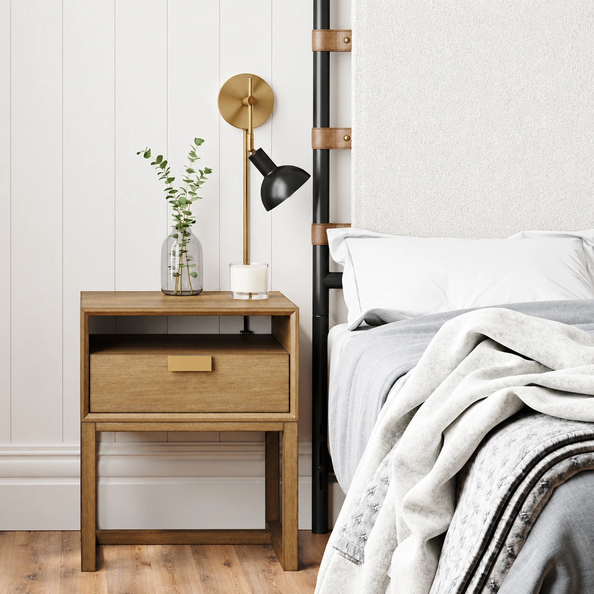 Avelin Bell Shade Plug In Wall Sconce