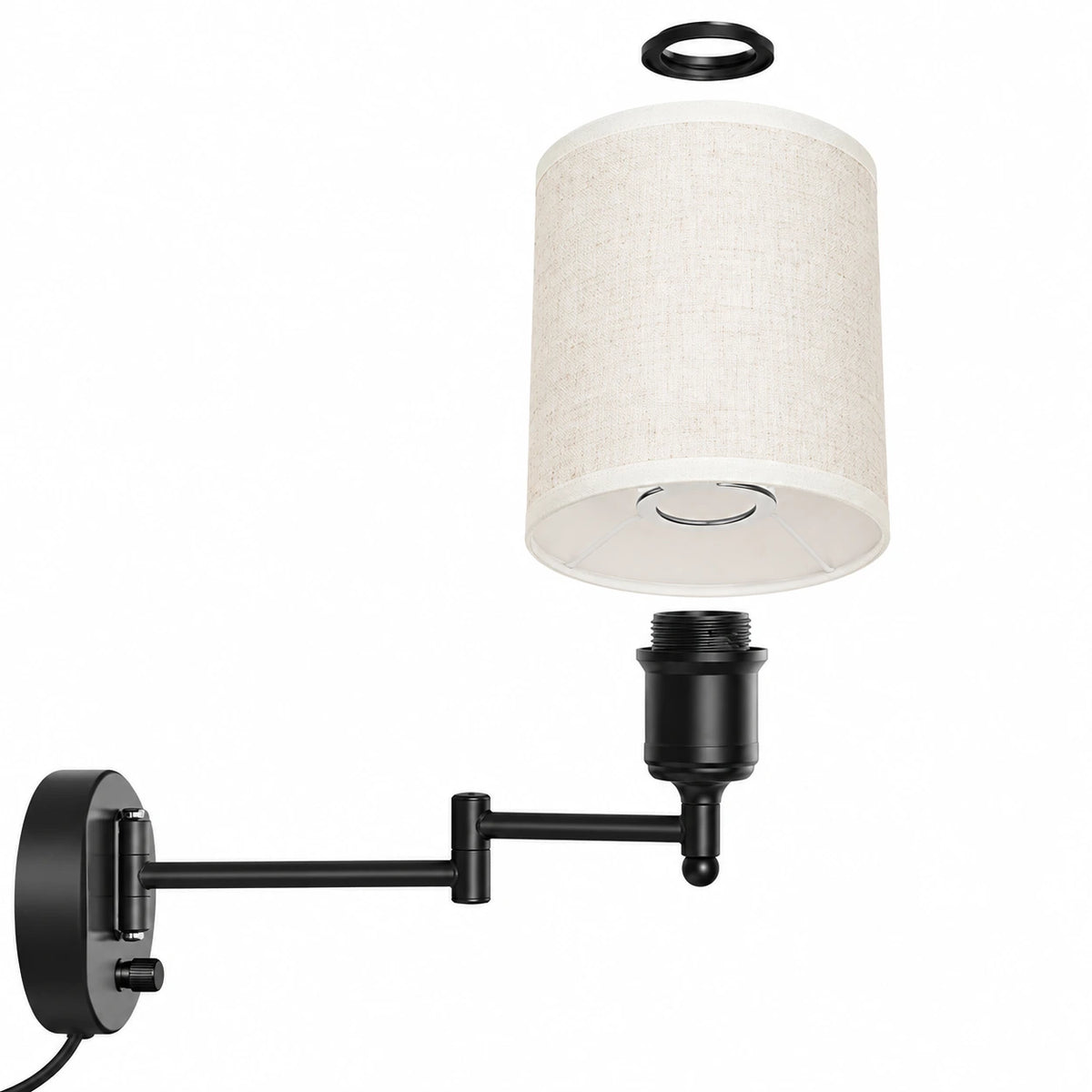 Marlowe Swing Arm Plug In Wall Sconce