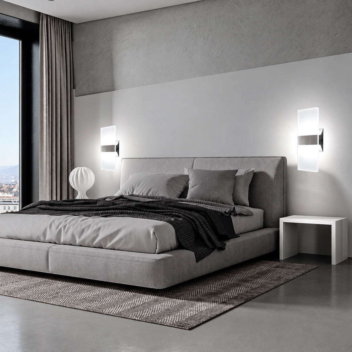 Lunex Linear Up Down Wall Sconces Set