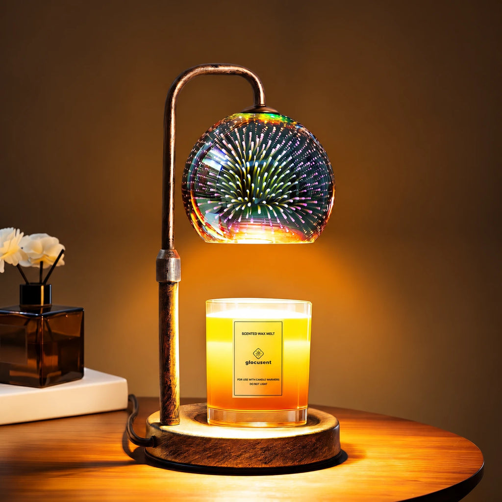 Aurevia Firework Globe Candle Warmer Lamp