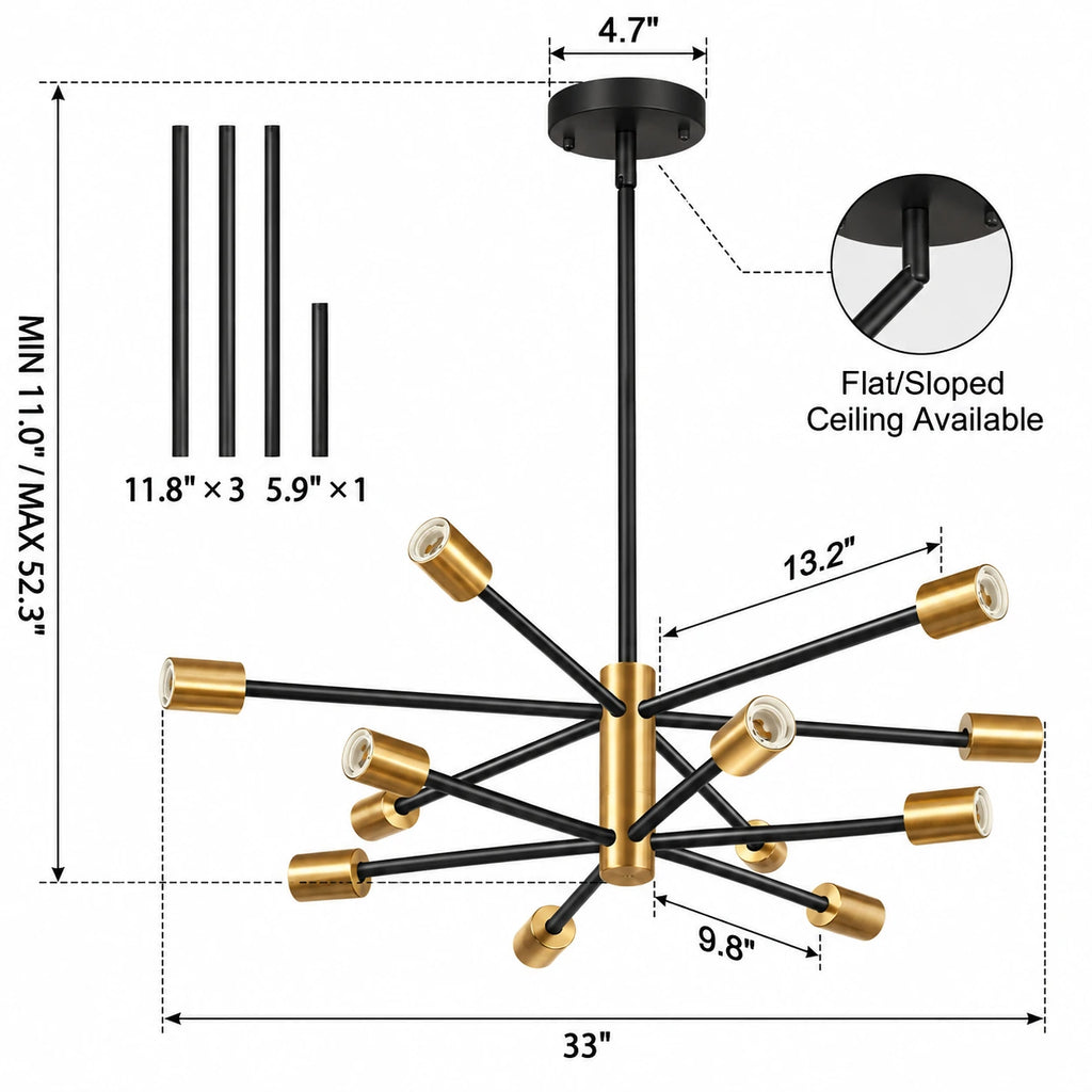 Astera Sputnik Chandelier