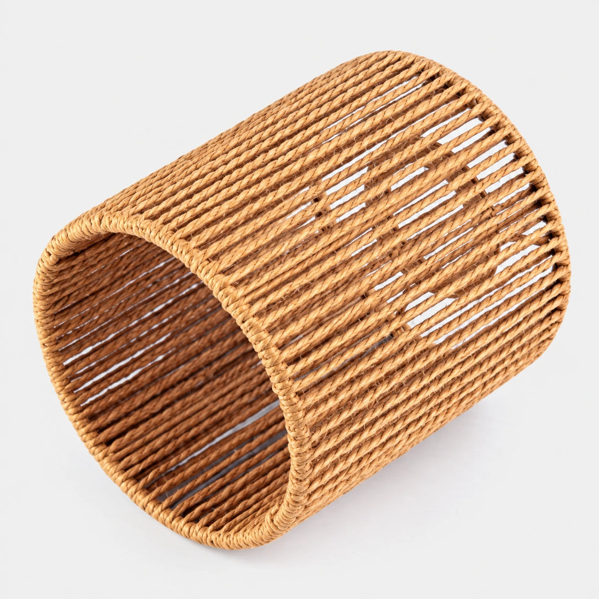 Industrial Rattan-Style Tree Floor Lamp