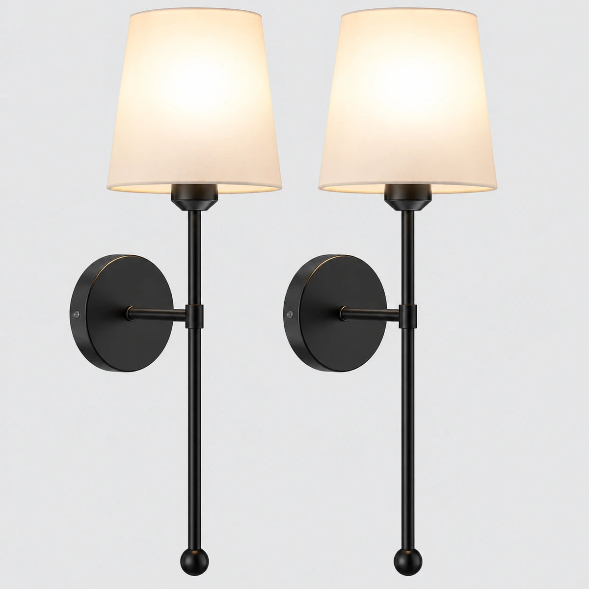 Elvane Linen Battery Operated Wall Sconces