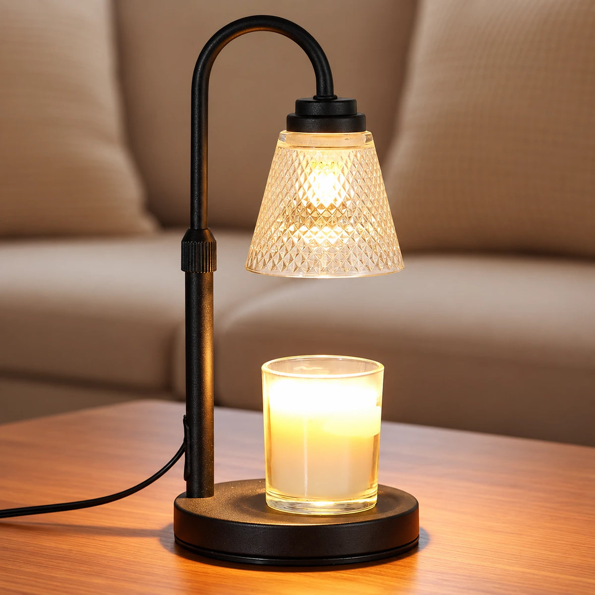 Liora Glass Candle Warmer Lamp