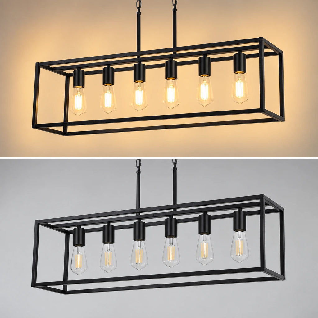 Modern Farmhouse Linear Chandelier