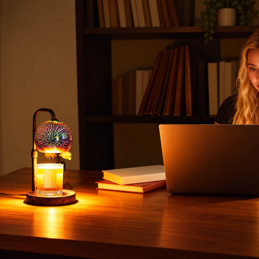 Aurevia Firework Globe Candle Warmer Lamp