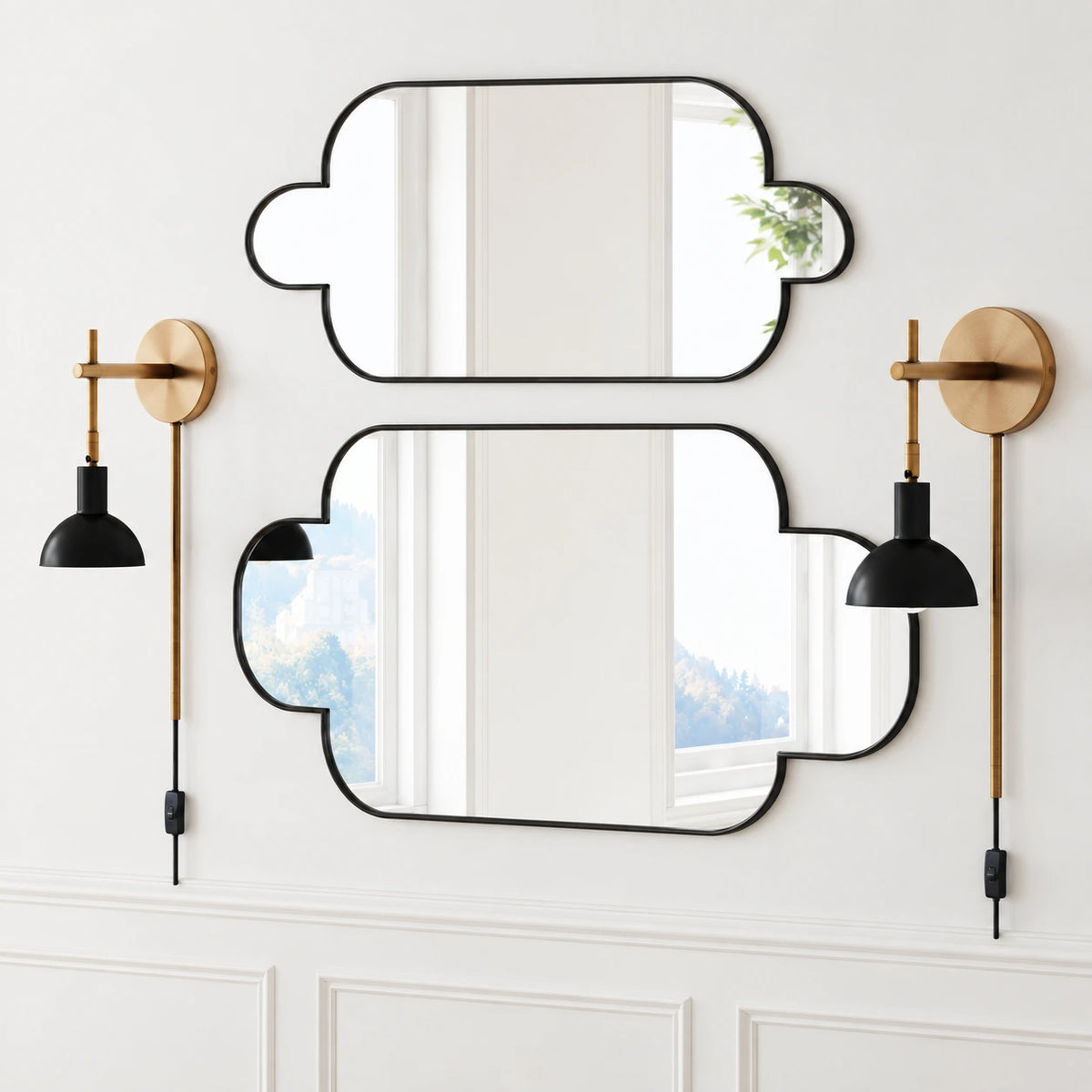 Avelin Bell Shade Plug In Wall Sconce