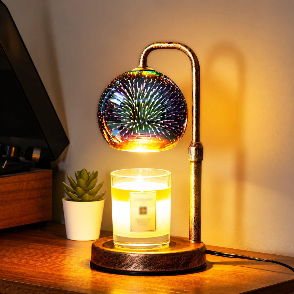 Aurevia Firework Globe Candle Warmer Lamp