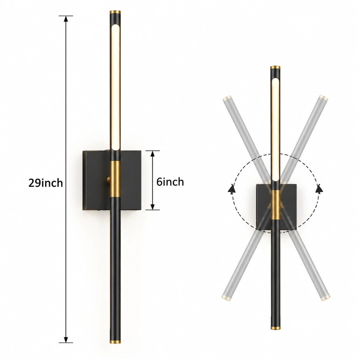 Valeron Linear LED Wall Lights Set