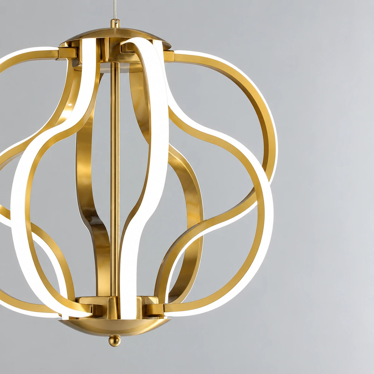 Aurevon Sculptural LED Chandelier