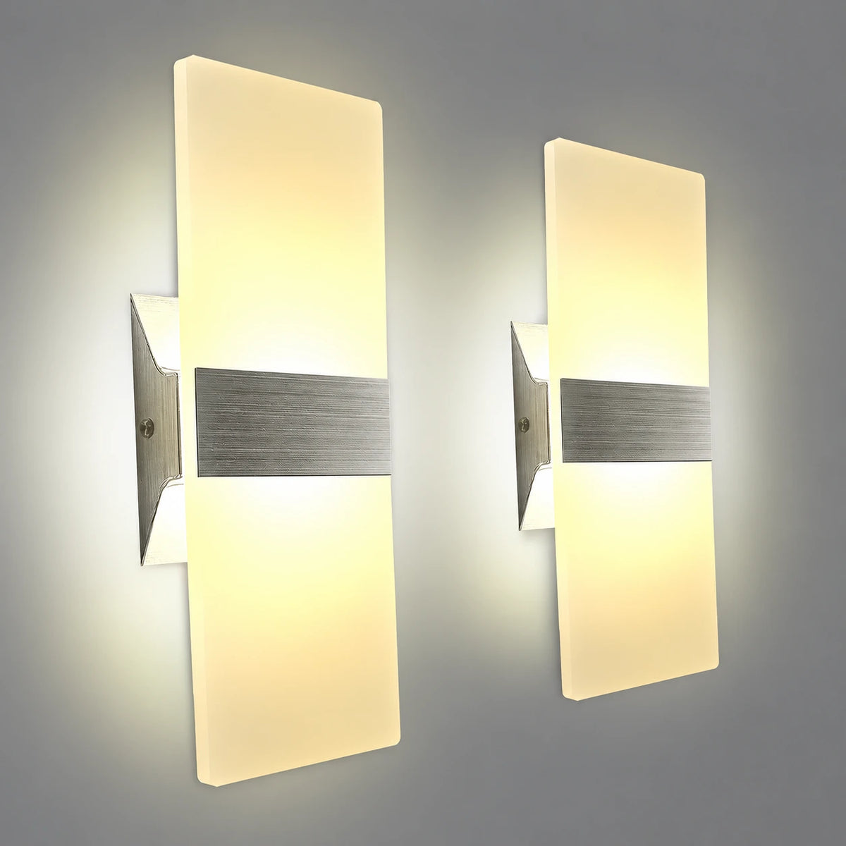 Lunex Linear Up Down Wall Sconces Set