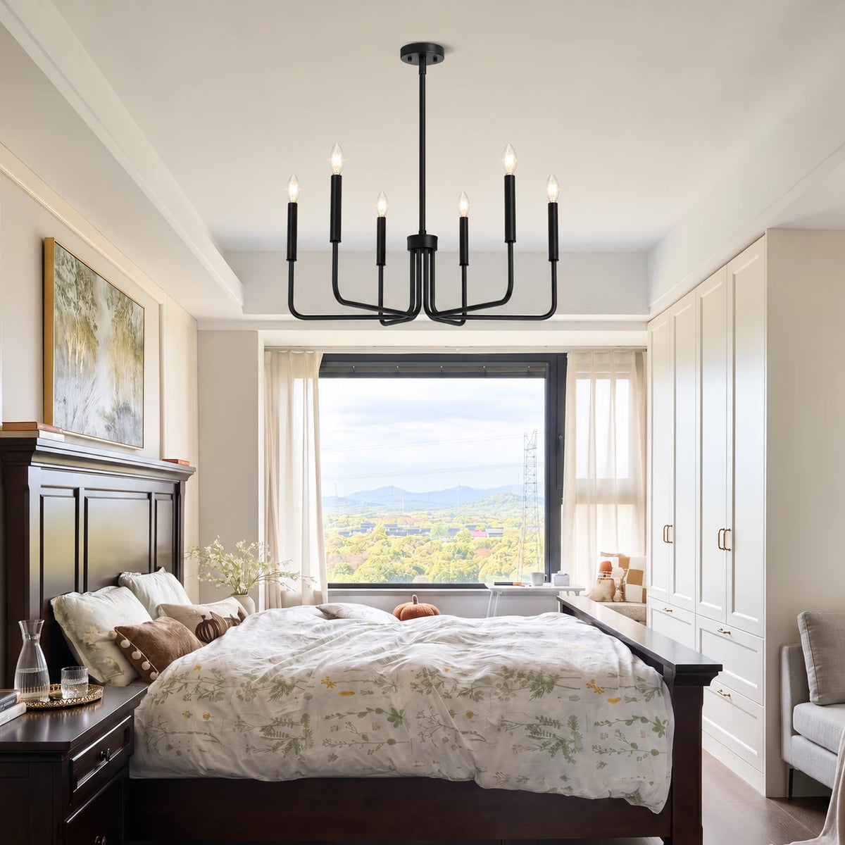 Modern Candelabra Farmhouse Chandelier