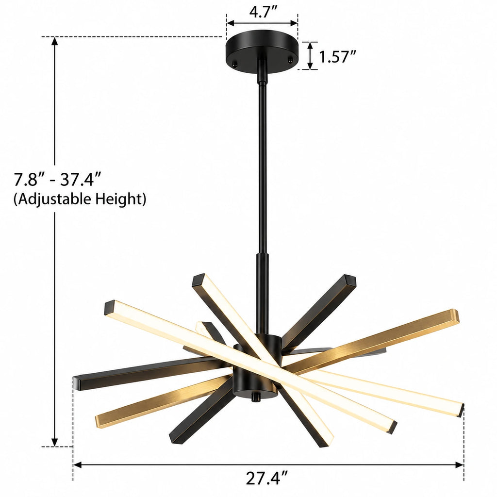 Novara Sputnik Chandelier