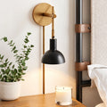 Avelin Bell Shade Plug In Wall Sconce