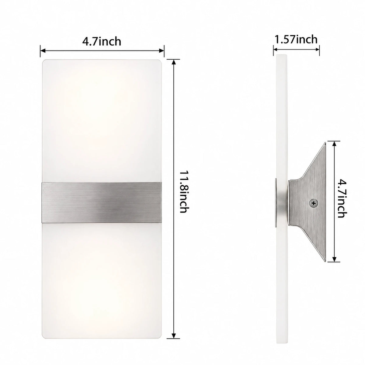 Lunex Linear Up Down Wall Sconces Set