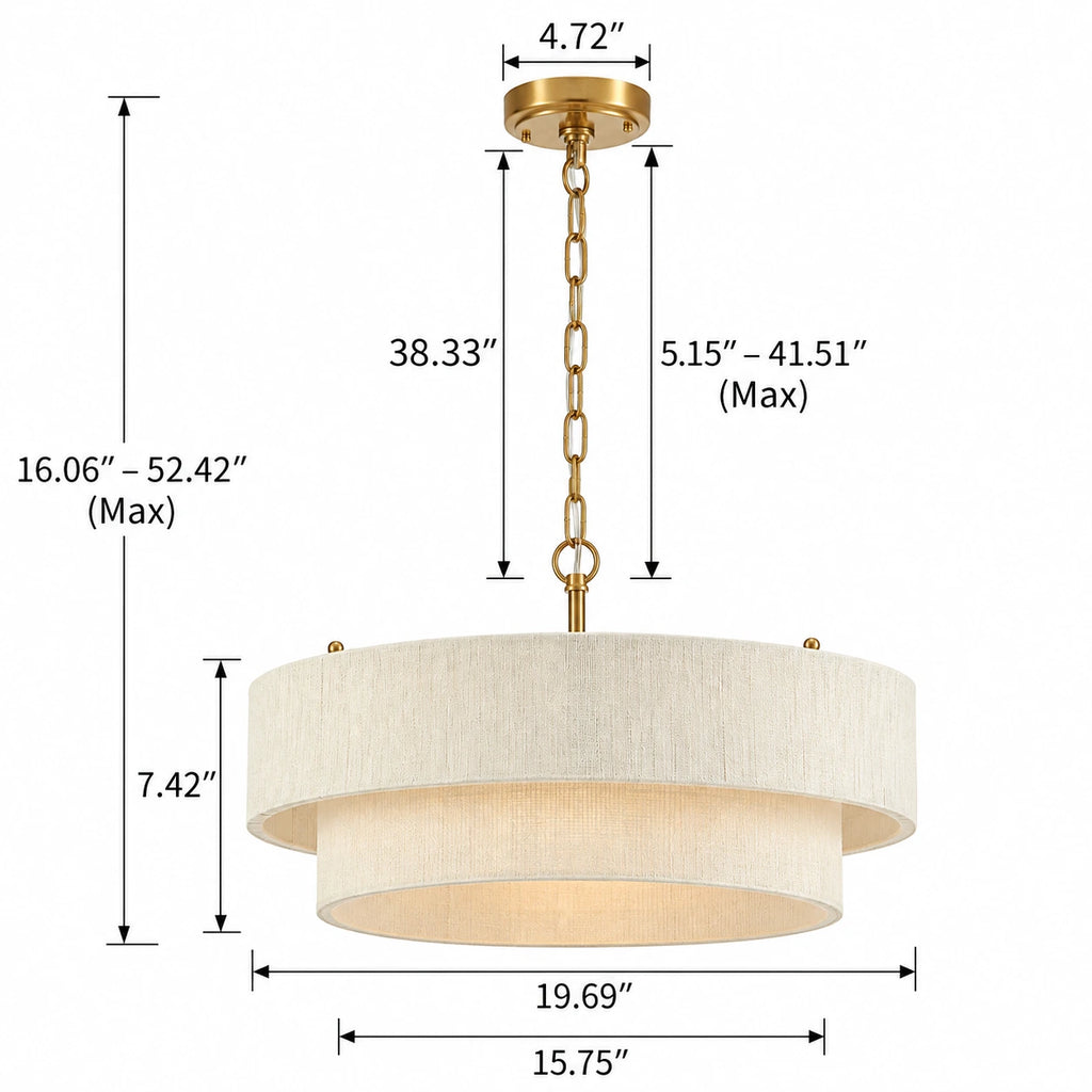 Lunara Rattan Chandelier